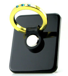 东莞市天爱五金饰品 镶钻黑色工厂直销苹果iPhone 4/iPad 2手机指环支架赏析